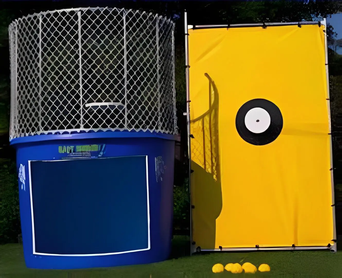 Dunk tank setup